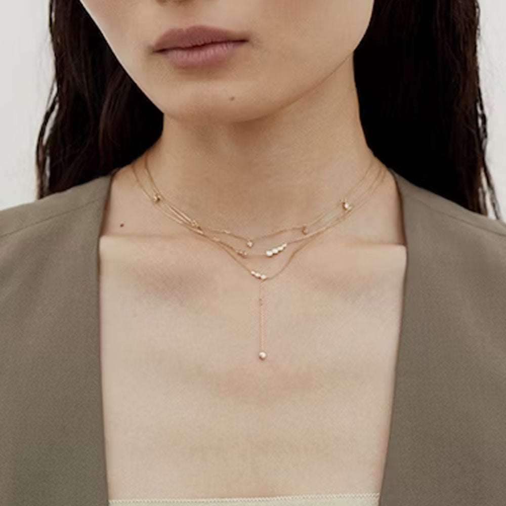 14K White Gold MBF Mae Necklace for Women - Elegant Pendant Jewelry Gift for Birthday, Anniversary & Special Occasions