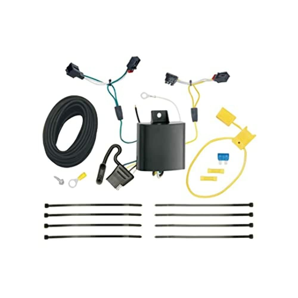 Tekonsha 118668 T-One Connector Assembly for Trailer Wiring - Universal 4-Way Flat Vehicle to Trailer Light Harness Kit - Perfect for Towing Boats, Campers & Utility Trailers