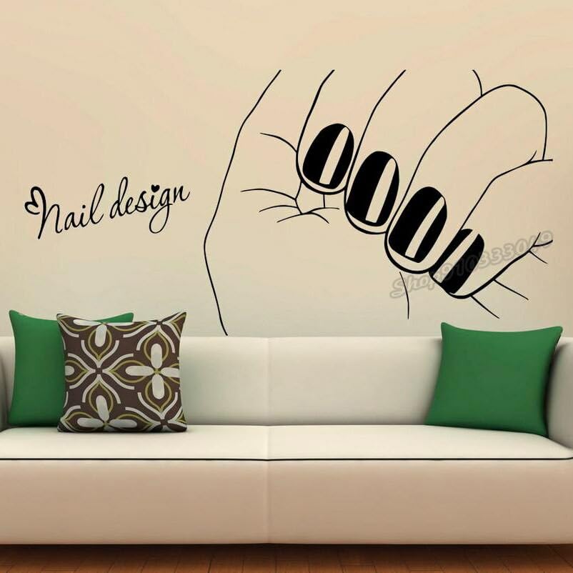 GADGETS WRAP Vinyl Sticker - Cute Girl Hands with Nail Art Design, Removable Wall Decal for Room Decor, Laptop, Phone & DIY Crafts | Perfect for Bedroom, Office & Gift Ideas