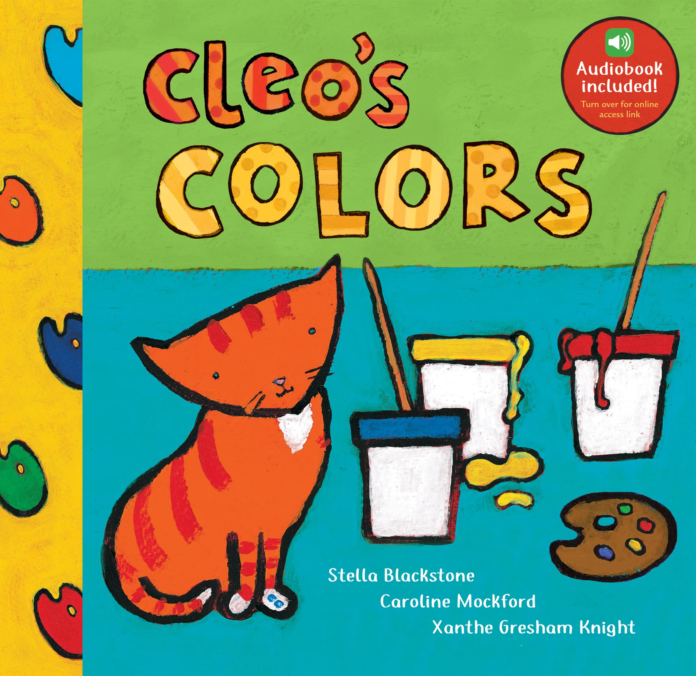 Cleo the Cat - Vibrant Colors & Fun Patterns | Perfect for Kids' Bedrooms, Playrooms & Cat-Themed Decor