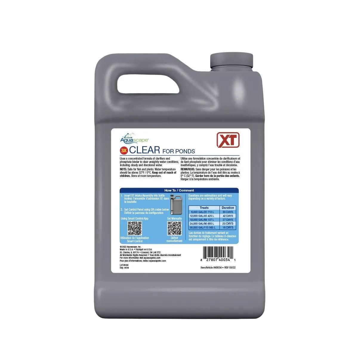 Clear for Ponds XT - Premium Pond Water Clarifier | Eliminates Algae & Cloudy Water | Safe for Fish & Plants | Perfect for Garden Ponds, Koi Ponds & Water Features
