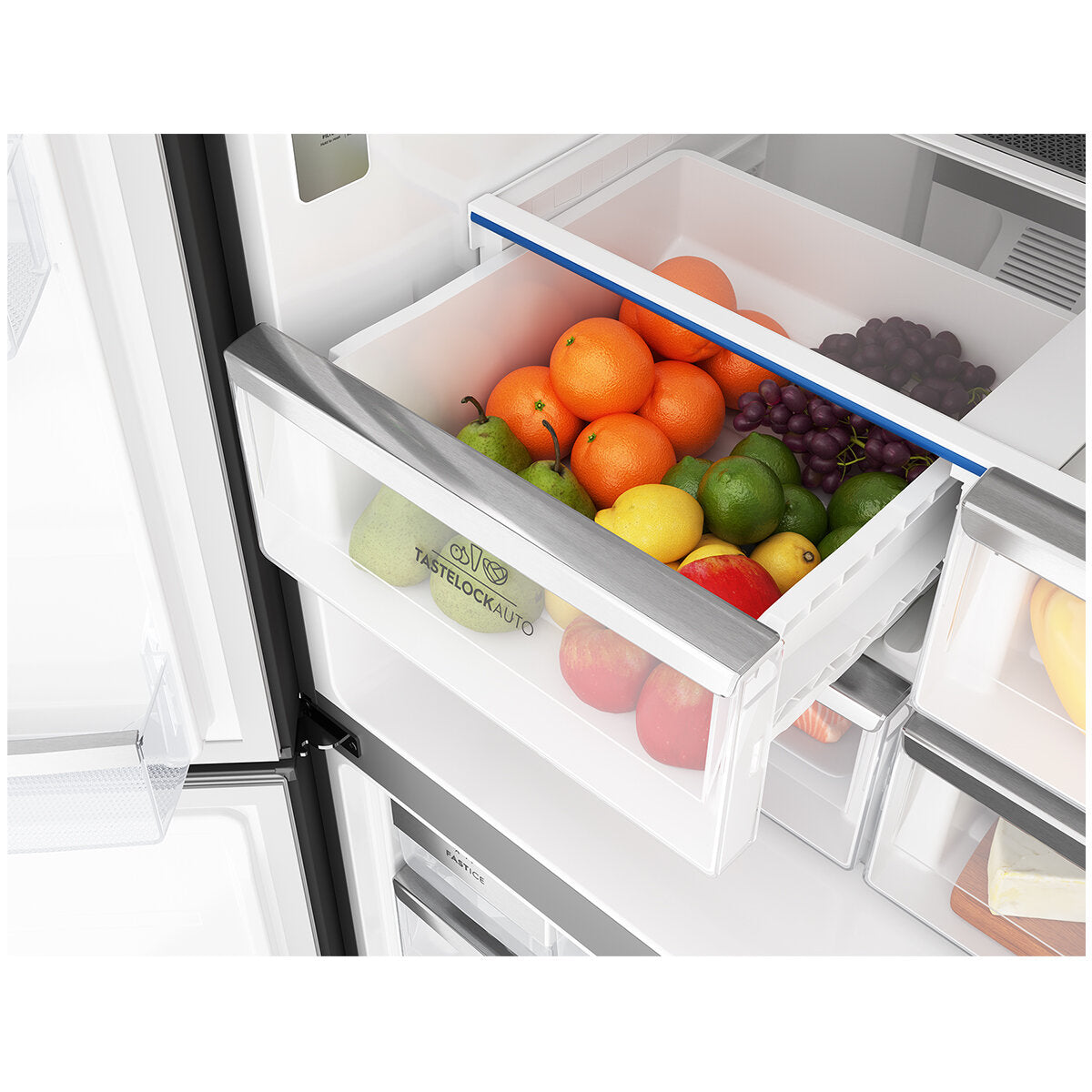 Electrolux 562L UltimateTaste 700 French Door Refrigerator in Black (EQE5607BA) - Perfect for Modern Kitchens & Large Family Storage