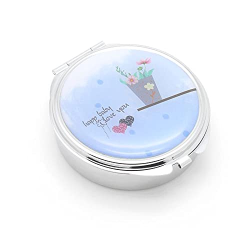 Portable Compact Mirror for Makeup - Small Travel Mirror with Case, Perfect for Purse, Handbag, and On-the-Go Touch Ups | Ideal for Travel, Home, Office & Car Use