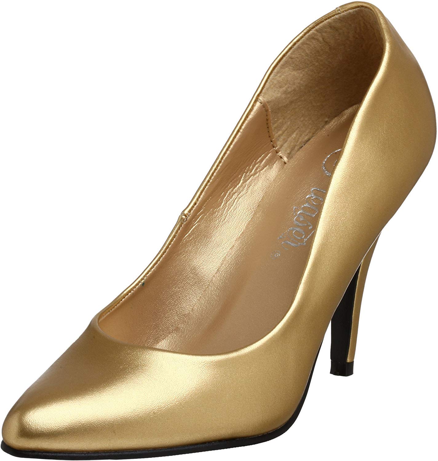 Pleaser Women's Vanity Pump - Sexy High Heel Shoes for Women, Comfortable Stiletto Pumps with Pointed Toe & Ankle Strap - Perfect for Night Out, Party, Club & Special Occasions