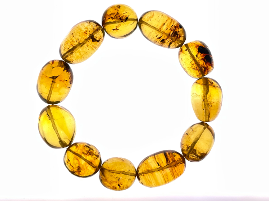 Mexican Amber Crystal Beaded Bracelet - Handmade Healing Jewelry with Natural Stones for Women | Perfect for Meditation, Yoga & Spiritual Wellness