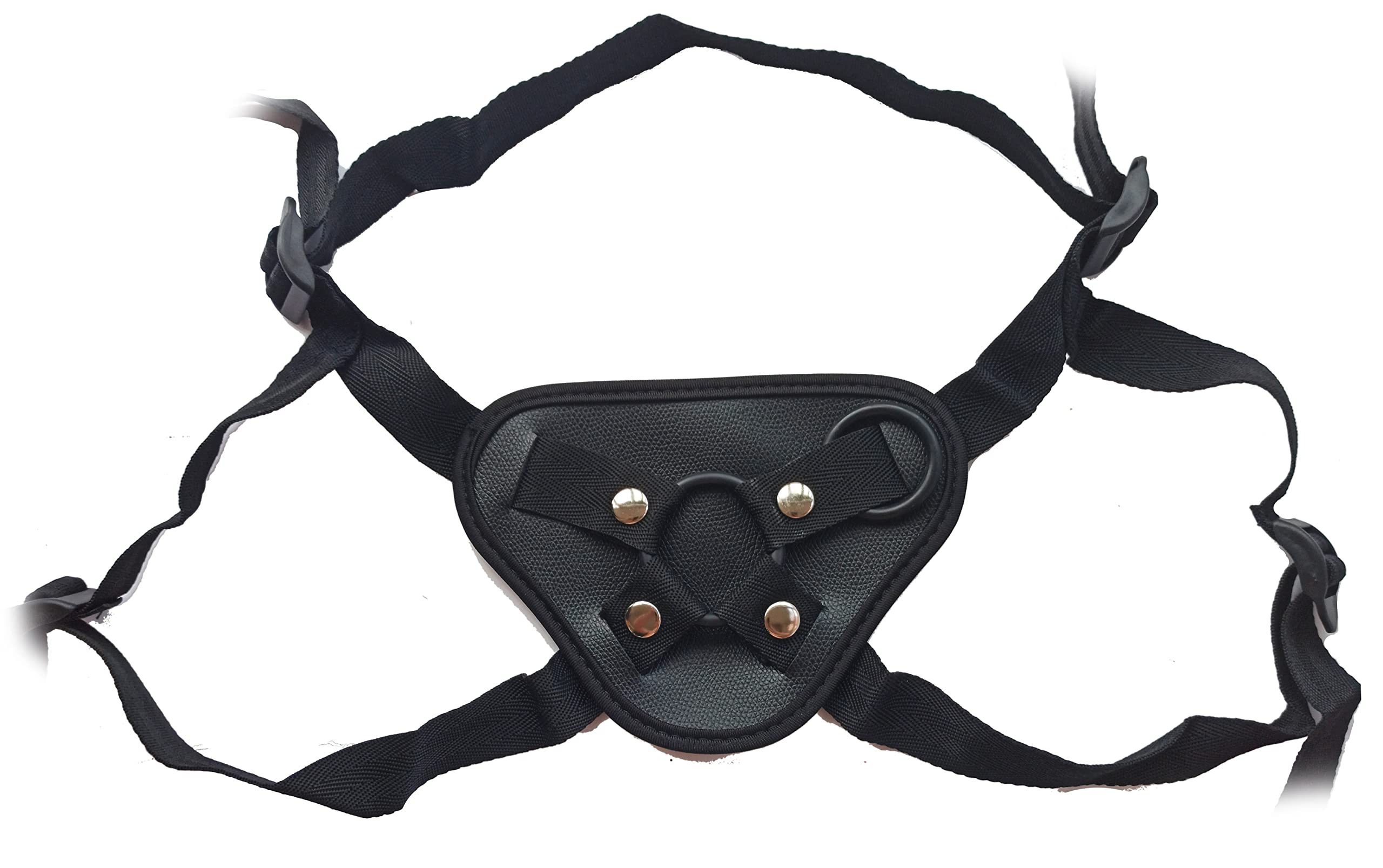 Adjustable Strap-On Harness for Women & Men - Universal Plus Size Wearable Panty with Strapless Design - Black - Perfect for Couples, Role Play & BDSM