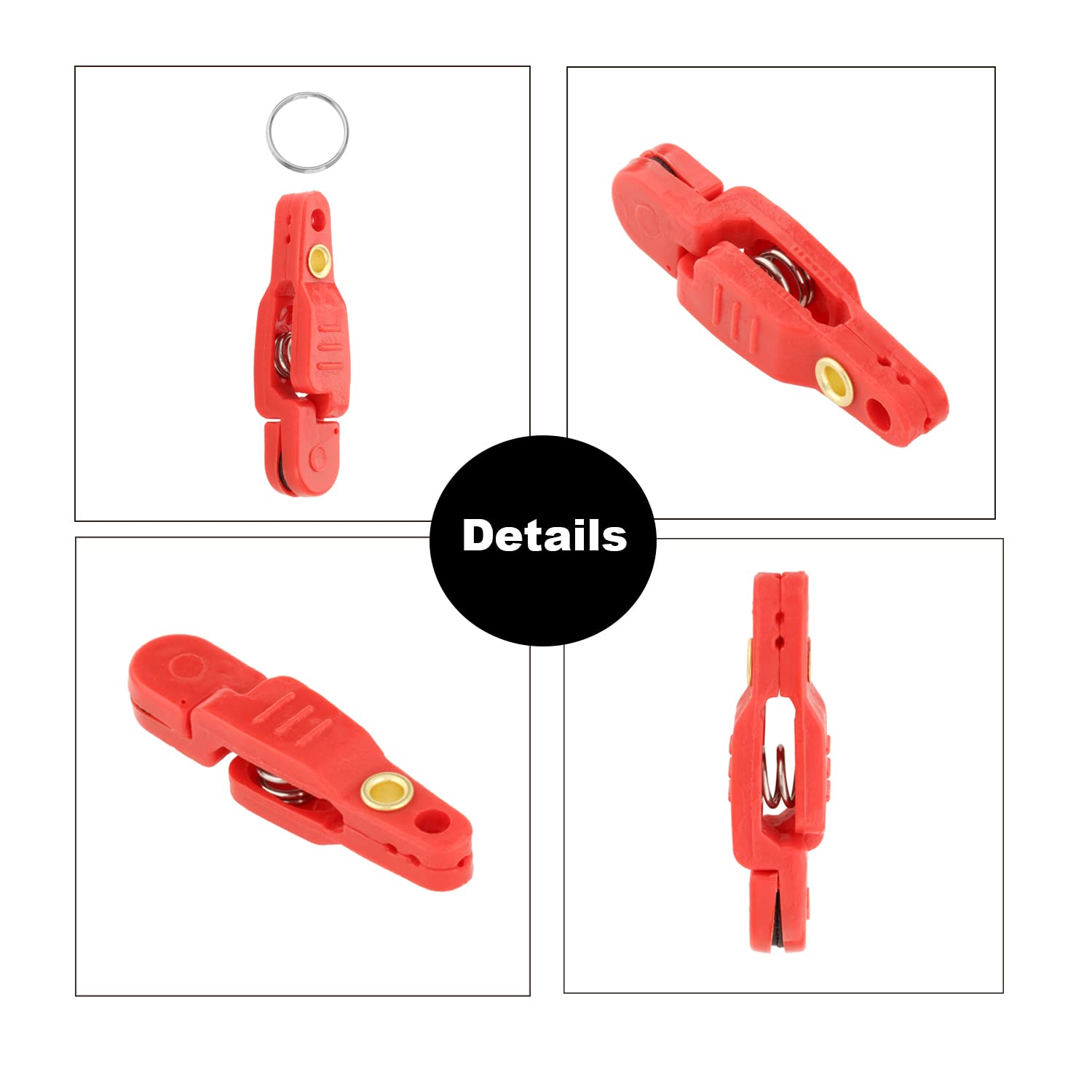 6Pcs Heavy Duty Snap Release Clips for Offshore Fishing - Trolling Downrigger Clips with Strong Tension - Perfect for Planer Boards and Saltwater Fishing Tackles (Great for Trolling, Downrigger Fishing & Big Game Angling)