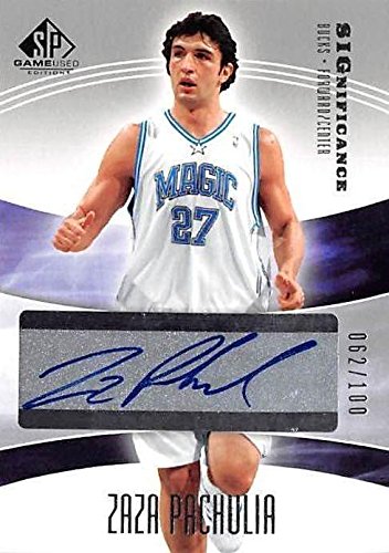 Zaza Pachulia Signed Basketball Card 2004 Upper Deck #SIGZP 62/100 - Collectible for NBA Fans