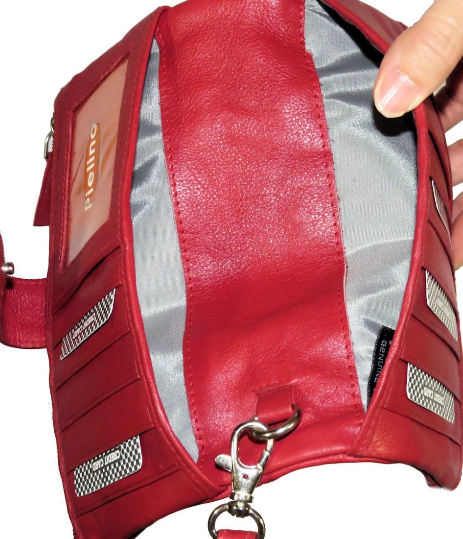 Genuine Leather Women's Wristlet Wallet - Soft RFID Blocking Organizer Clutch for Credit Cards & Cash - Perfect for Travel, Shopping, and Everyday Use