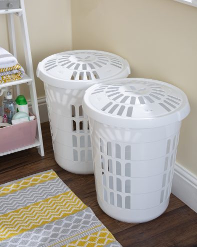 Premium Round Laundry Hamper with Lid - Large Capacity Clothes Basket for Bedroom, Bathroom & Laundry Room Organization - Perfect for Home, Dorm & Apartment Use