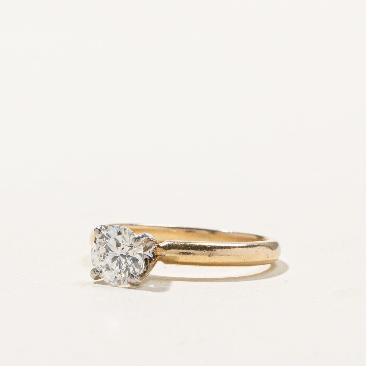 0.71ct Diamond Engagement Ring for Women - I1 F/G Clarity, Size 4.5, High Setting, Elegant Wedding & Proposal Jewelry Gift