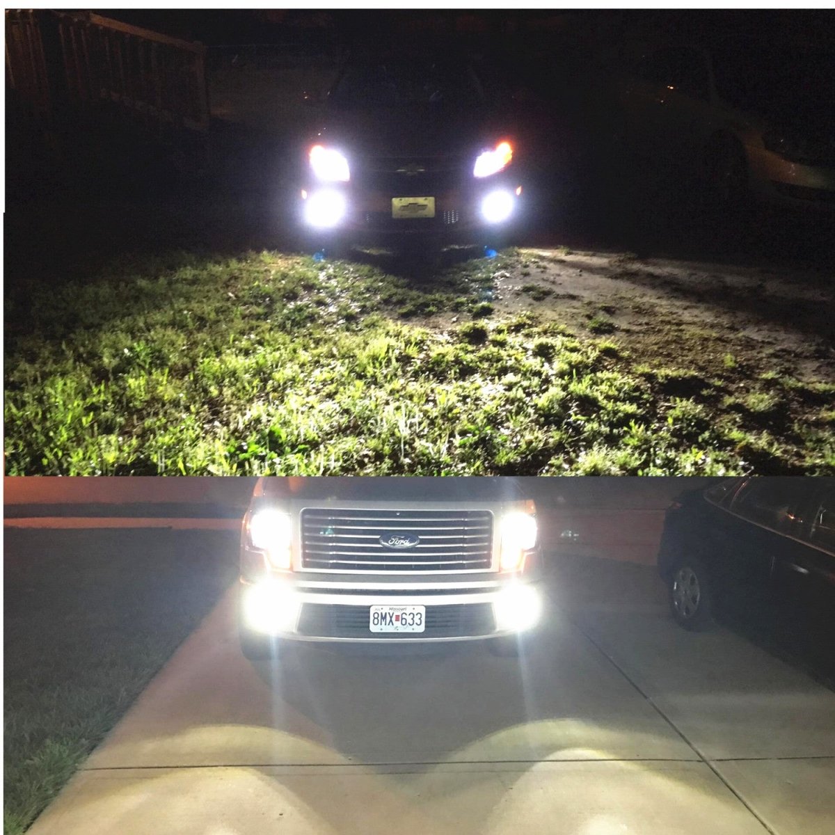 X HL Vision 9003 HB2 H4 LED Bulbs - Super Bright 6000K White Light, 12000LM, 60W - Direct Replacement for Halogen Bulbs - Perfect for Car Headlights, Fog Lights, and Off-Road Lighting