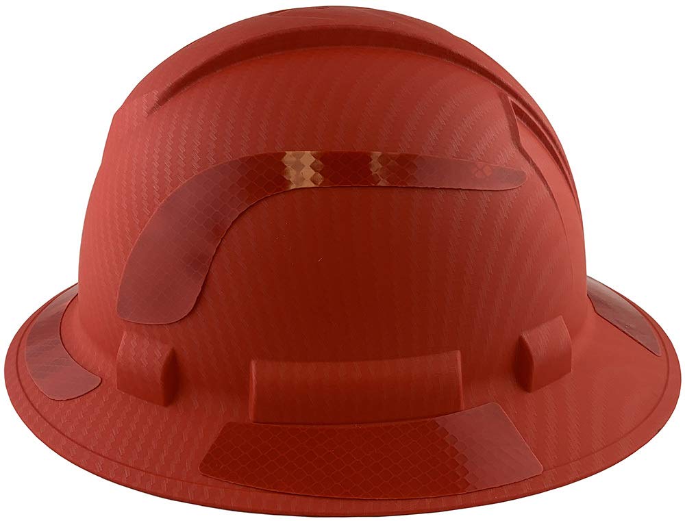 Ridgeline Full Brim Graphite Reflective Safety Hard Hat with High Visibility Decals & Tote Bag - ANSI Compliant for Construction, Mining & Industrial Work