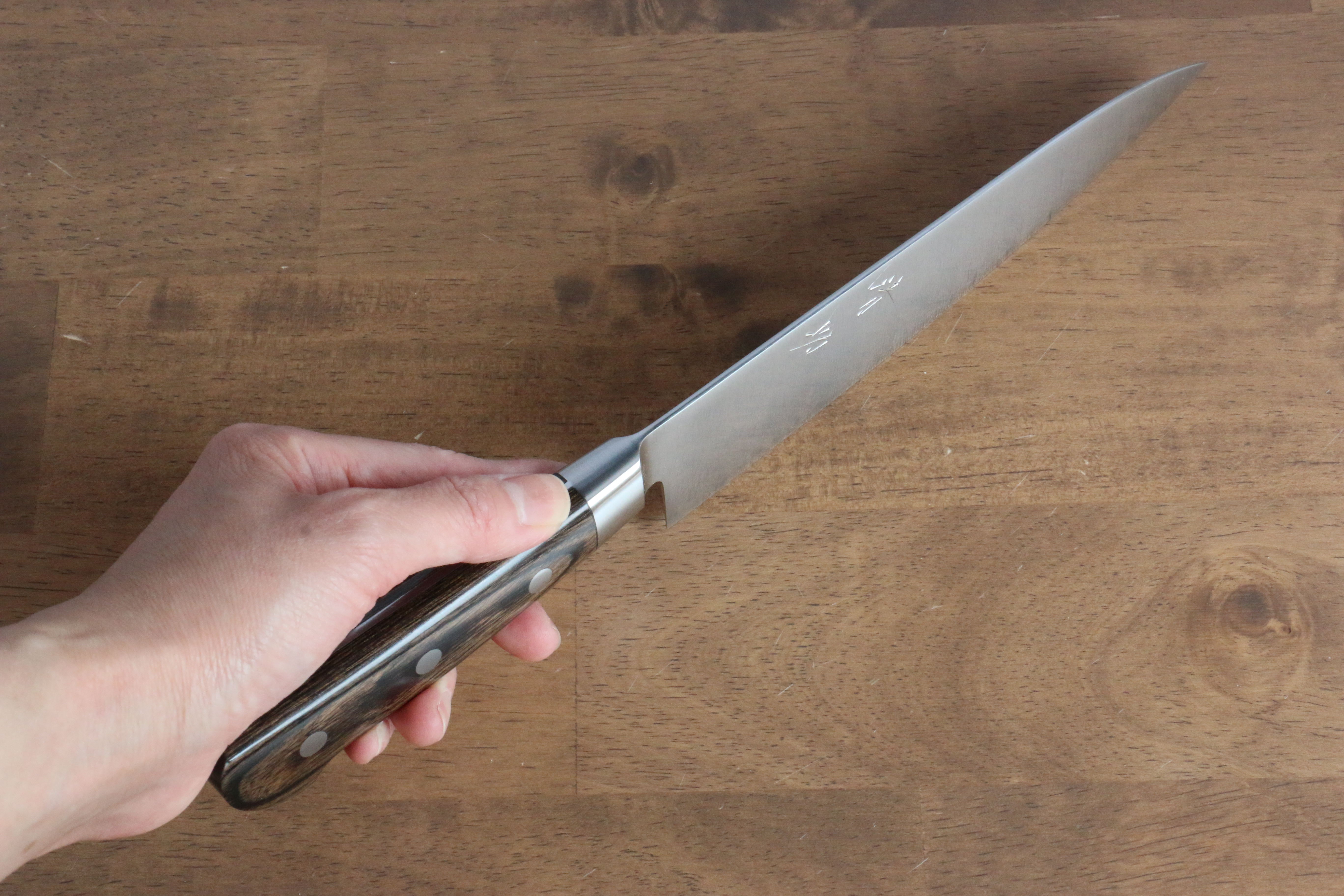Premium Seisuke SG2 Gyuto 180mm Japanese Chef Knife with Brown Pakka Wood Handle - Perfect for Sushi, Sashimi & Precision Cutting