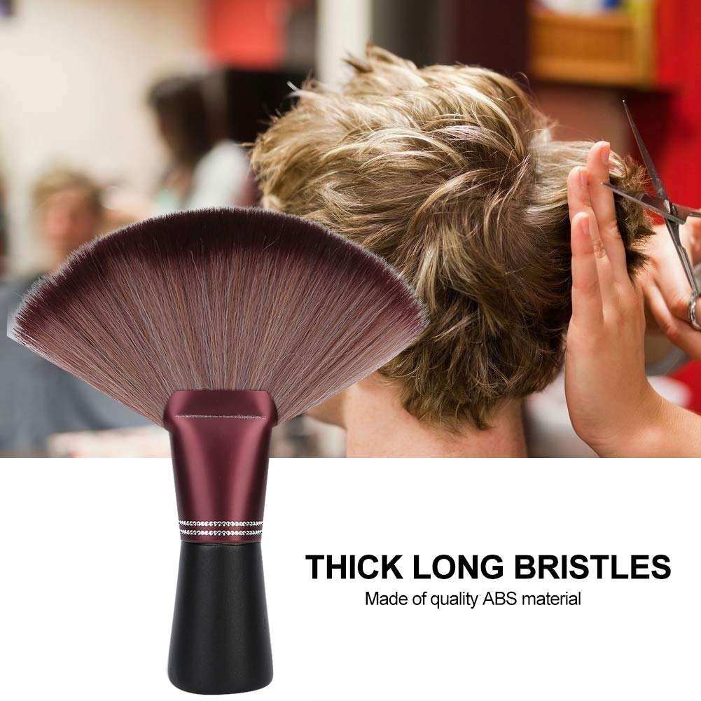 Fan Shape Hairdresser Neck Brush - Salon Barber Tool for Hair Cutting & Clippings Removal - Perfect for Stylists & Home Use