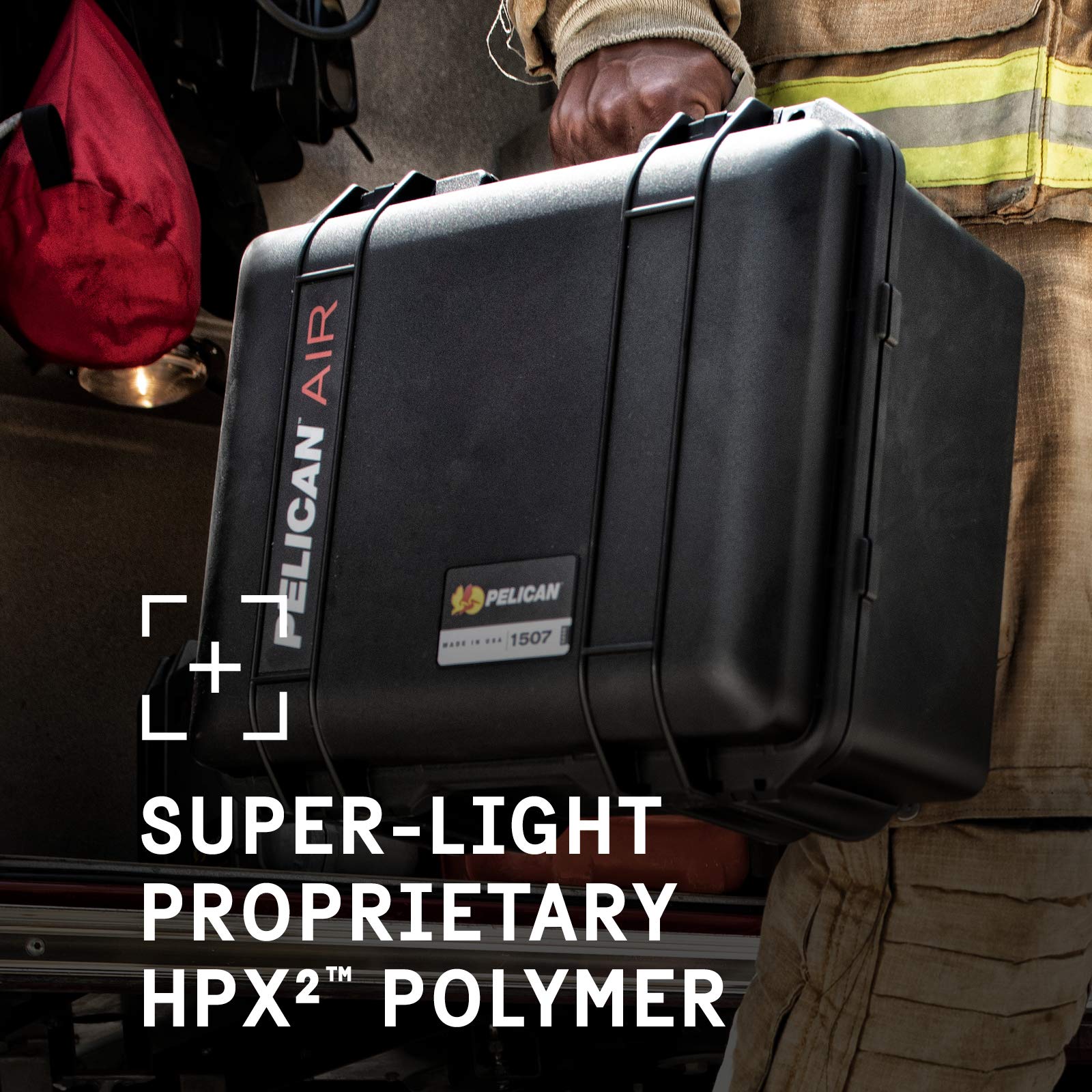 Pelican Air 1507 Protective Case with Foam - Waterproof & Shockproof Yellow Hard Case for Camera, Drone & Electronics - Perfect for Travel, Outdoor Adventures & Equipment Storage