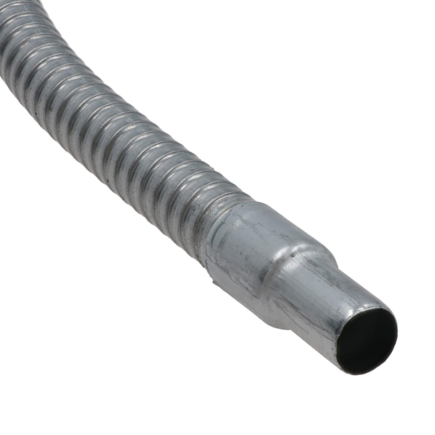 AB Tools Flexible Steel Metal Funnel with Filter - Galvanized Hose/Shaft/Pipe for Automotive, Home & Industrial Use - SIL238
