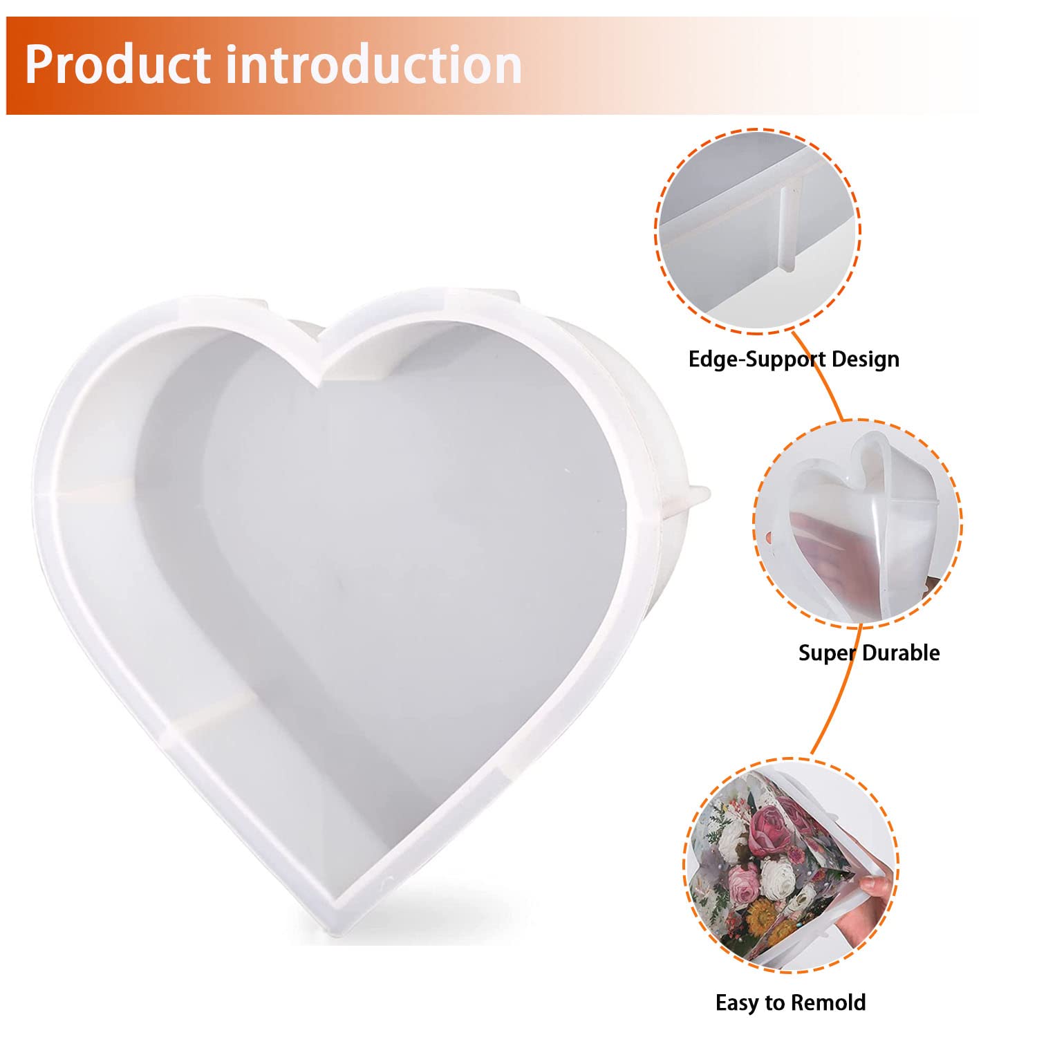Premium Large Silicone Resin Molds 7.3