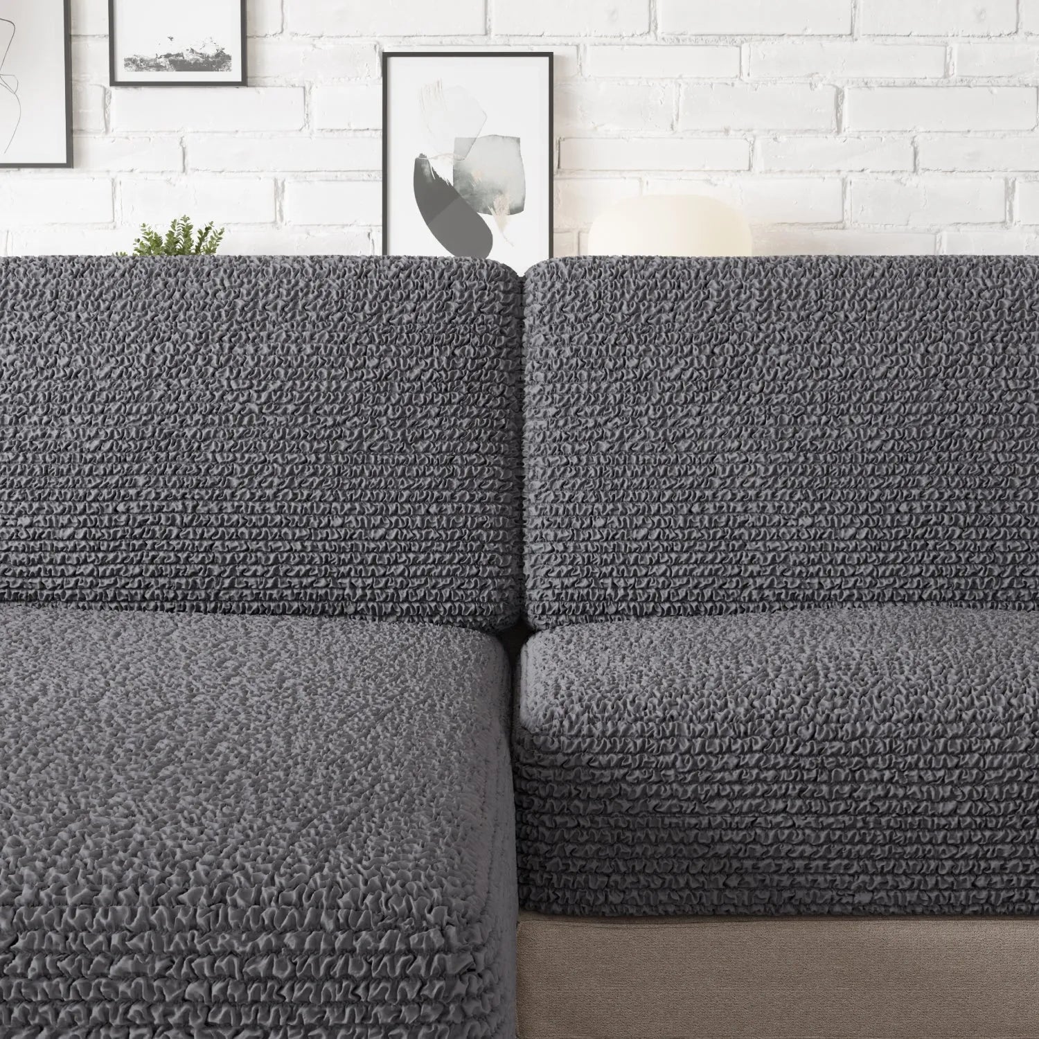 Premium Microfiber Chaise Lounge Seat Cushion Cover - Soft, Durable & Washable - Perfect for Living Room, Patio or Outdoor Furniture Protection