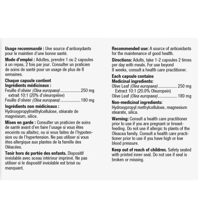 Nature's Way Olive Leaf Extract 60 Capsules - Immune Support Supplement for Daily Wellness & Antioxidant Benefits