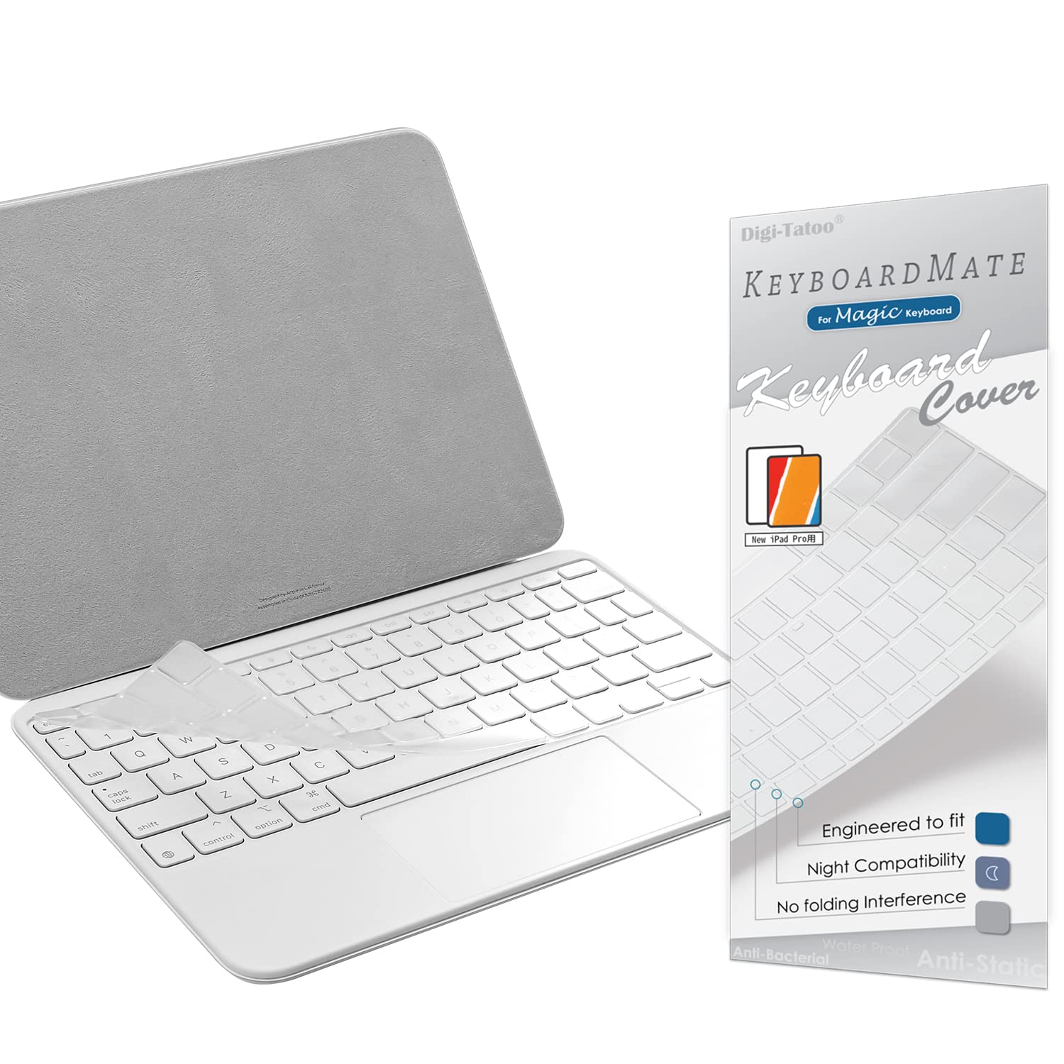 Ultra Thin Transparent Keyboard Cover Protector for iPad Air 11 M3 & Pro 11 M4 (2025 Magic Keyboard) & iPad A16/10th Gen (Magic Keyboard Folio) with Function Keys - Perfect for Work, Travel & Home Office Use