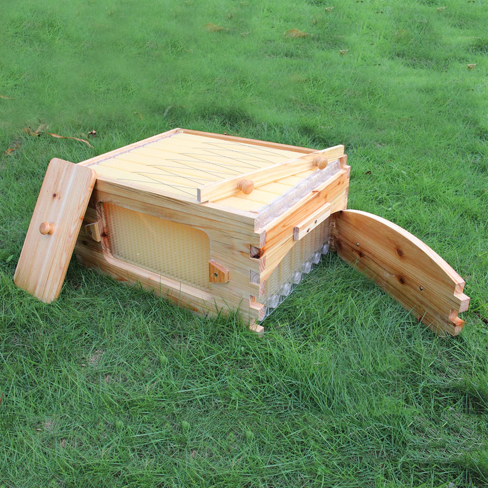 Golden Palace Auto Super Box - 7pcs Auto Super Frames Beekeeping Supplies | Premium Honey Super for Beehive | Perfect for Backyard Beekeepers & Honey Production