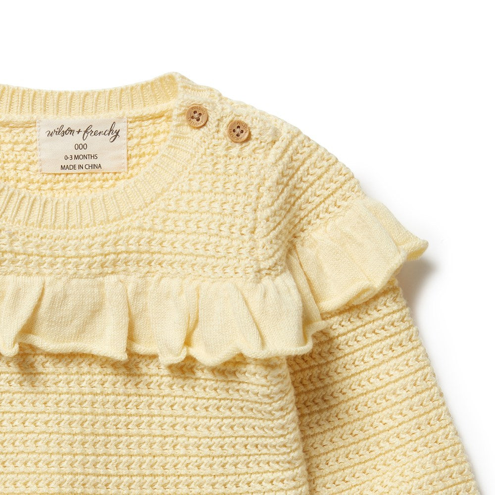 Women's Knitted Ruffle Sweater Jumper - Soft Winter Pullover for Casual Outfits & Holiday Parties | Cozy Fall & Winter Fashion