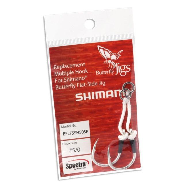 Shimano Butterfly Flat Fall Jig Spare Hooks - Replacement Hooks for Saltwater Fishing Lures | Perfect for Deep Sea Fishing, Trolling & Jigging