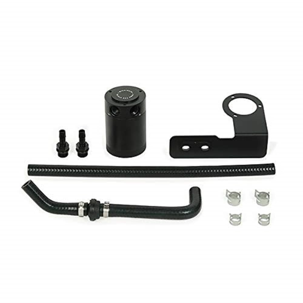 Mishimoto Baffled Oil Catch Can - PCV Compatible with Honda Accord 1.5T 2018-2023 Models - Black - Reduces Engine Sludge & Improves Performance - Ideal for Daily Driving & Performance Tuning