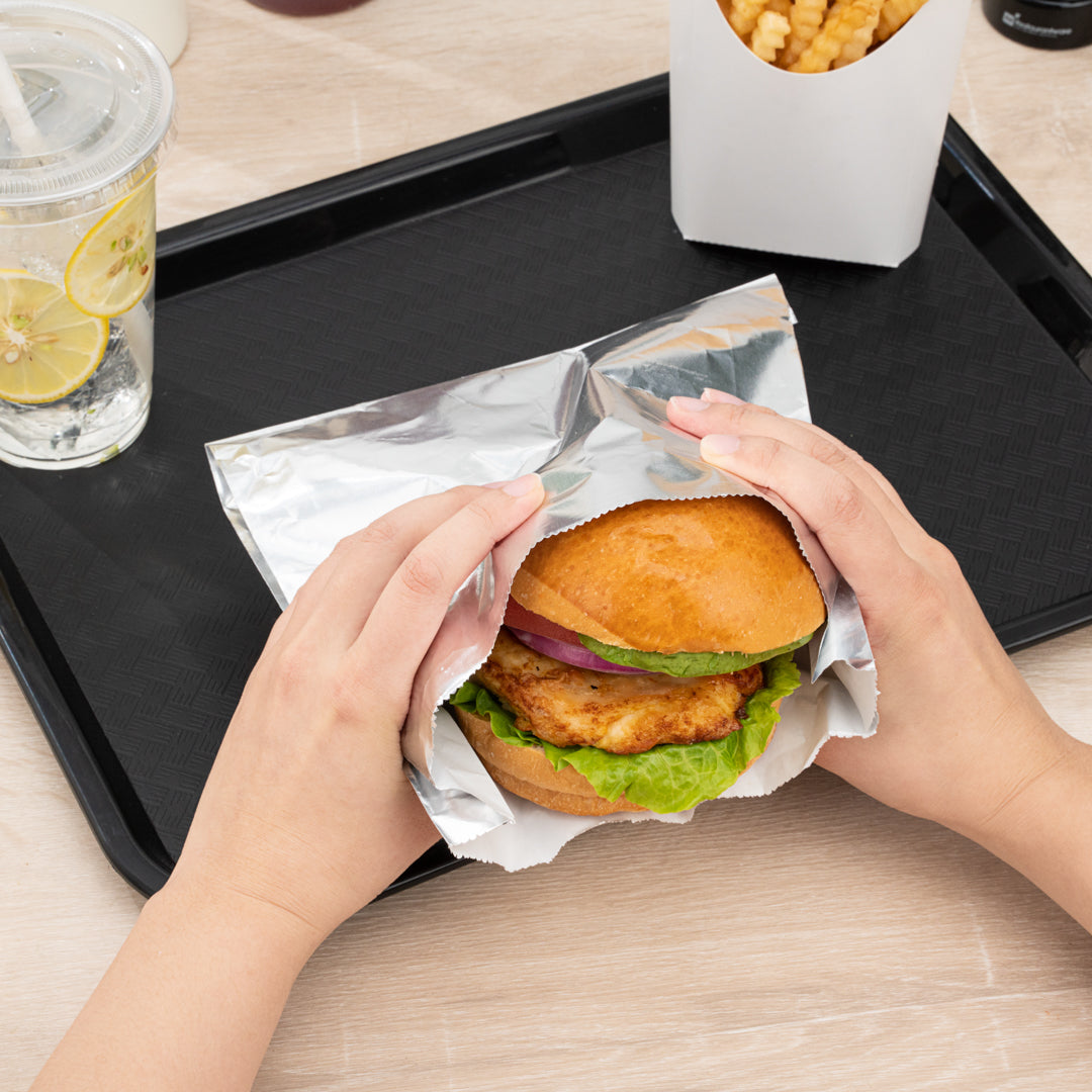 Premium Foil Sandwich Bags for Hot Food - 7.75