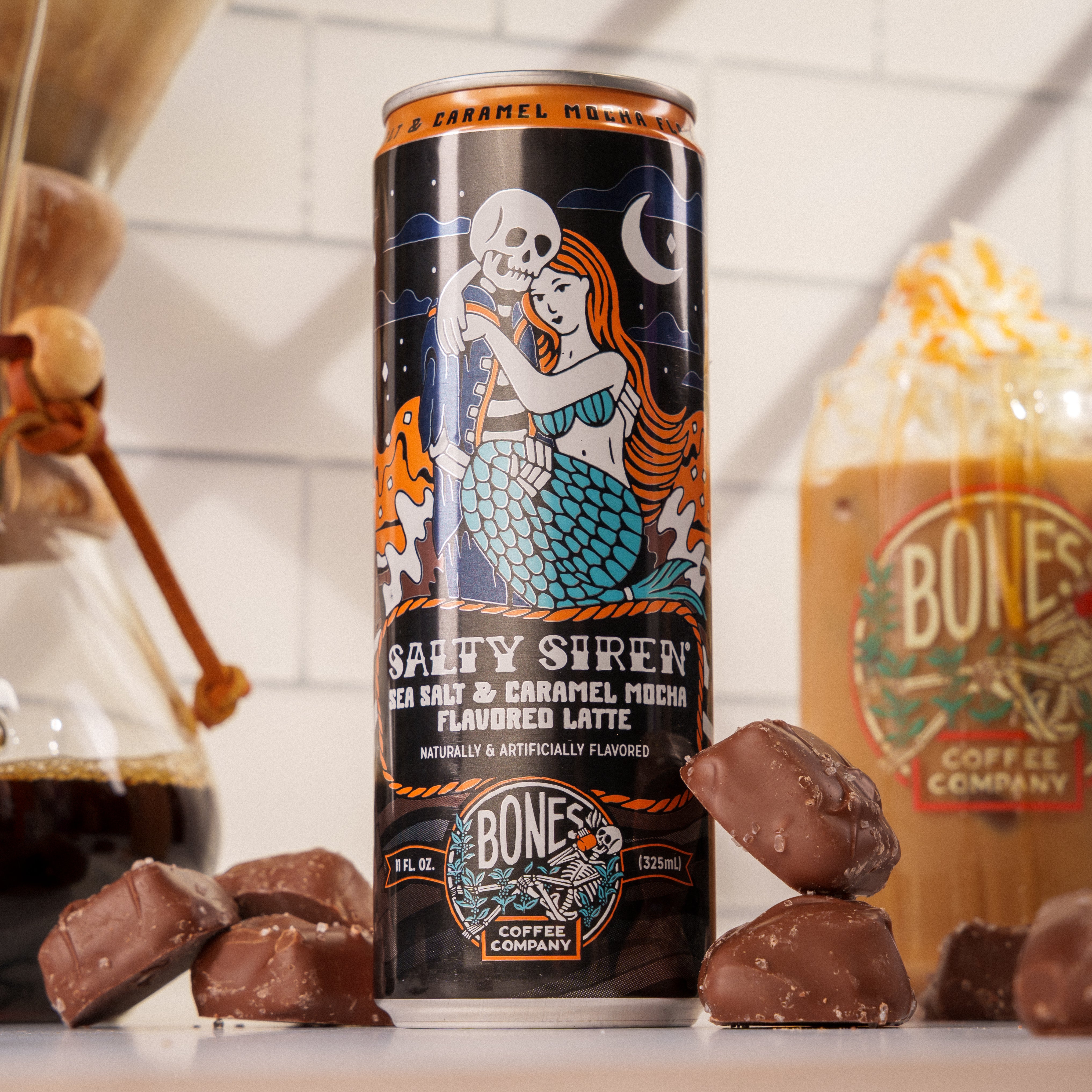 Salty Siren Latte - Premium Sea Salt Caramel Coffee Mix for Home & Office - Perfect for Morning Boost or Afternoon Pick-Me-Up