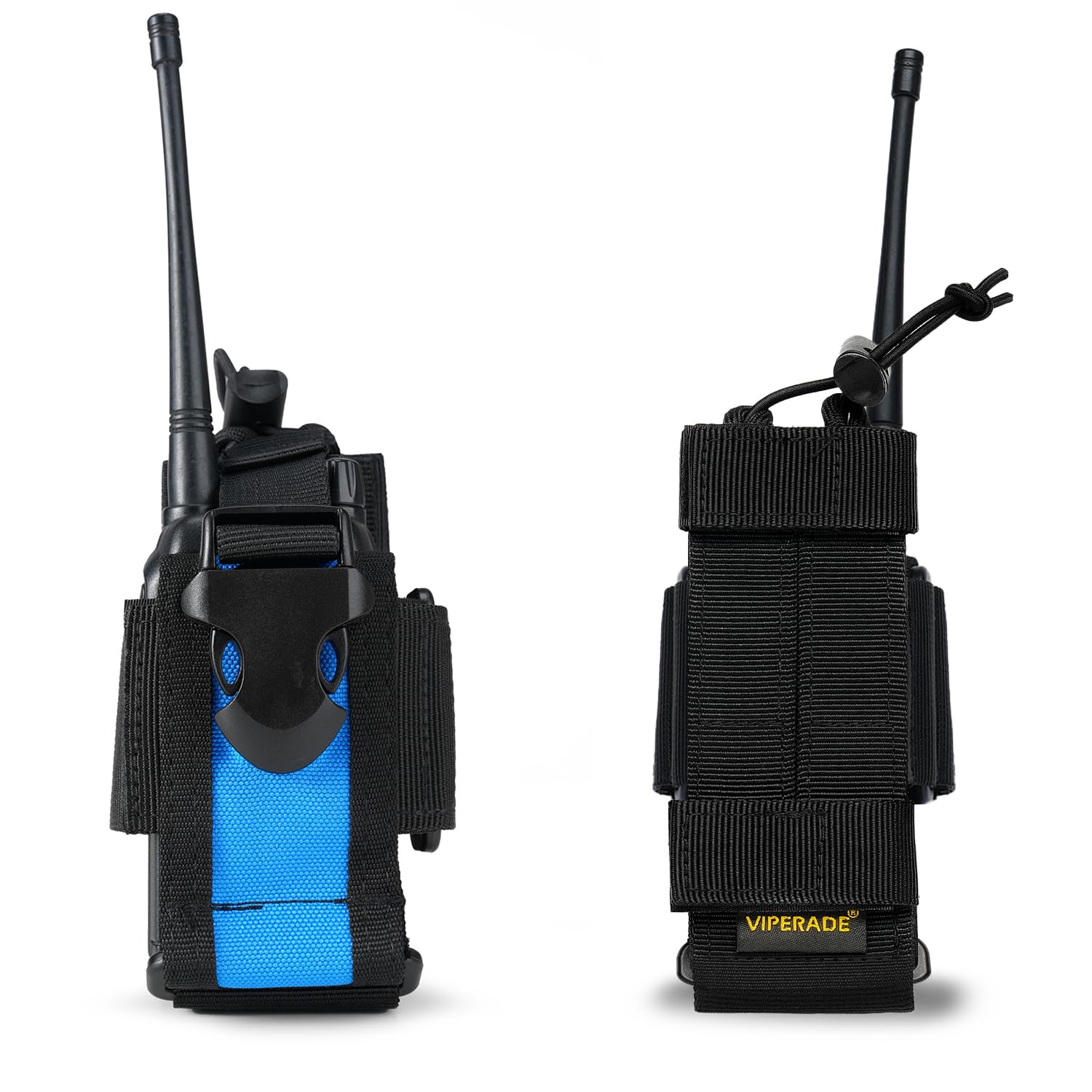 Viperade Versatile Tactical Radio Pouch - Adjustable Belt & Molle Compatible Walkie Talkie Holder for Two-Way Radios - Perfect for Security, Construction & Outdoor Adventures