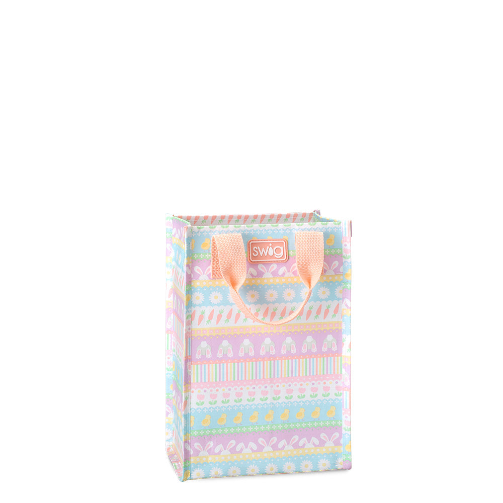 Eco-Friendly Bunny Trail Reusable Grocery Bag - Large Size Tote for Shopping, Picnics & Beach Trips | Sustainable Cotton Carry All with Long Handles