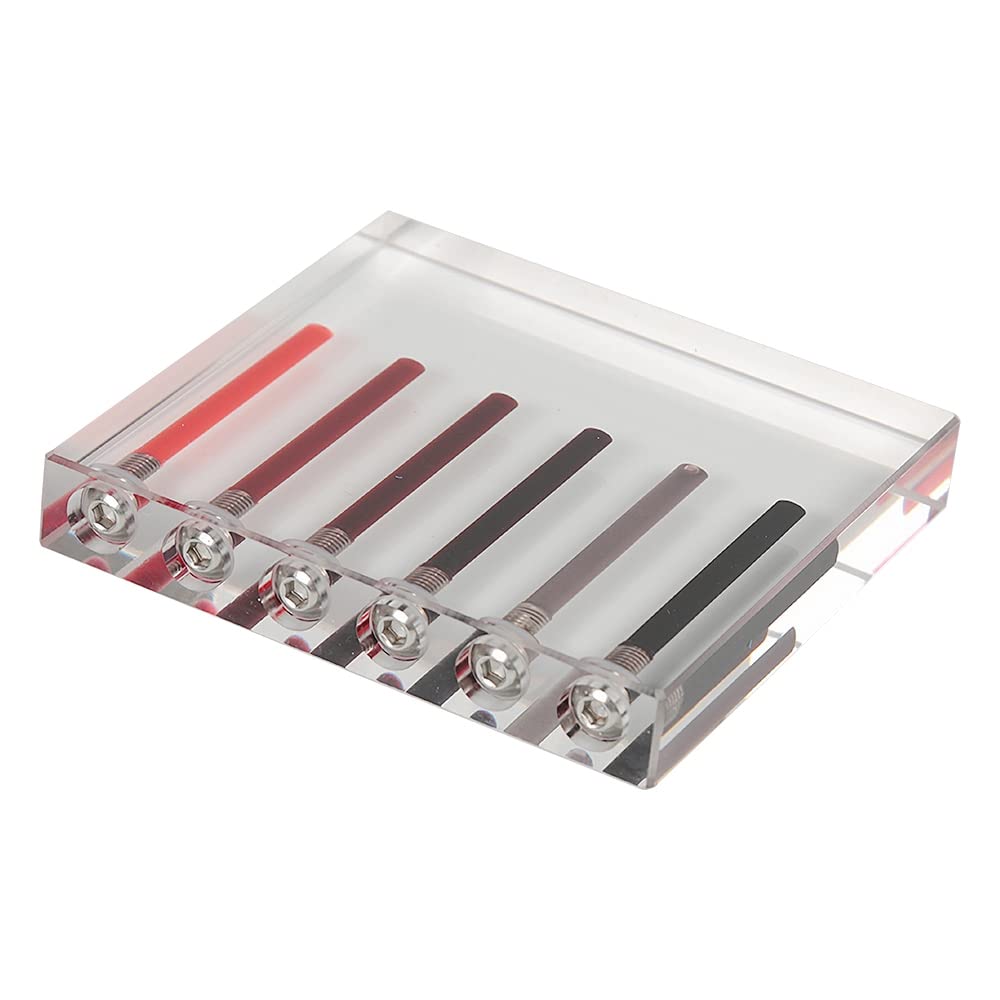 Premium 6-Hole Acrylic Transmission Oil Viscosity Tester - Automotive Oil Quality Comparator Tool for Gearbox & Engine Fluids - Workshop Demo Stand for Mechanics & DIY Car Maintenance