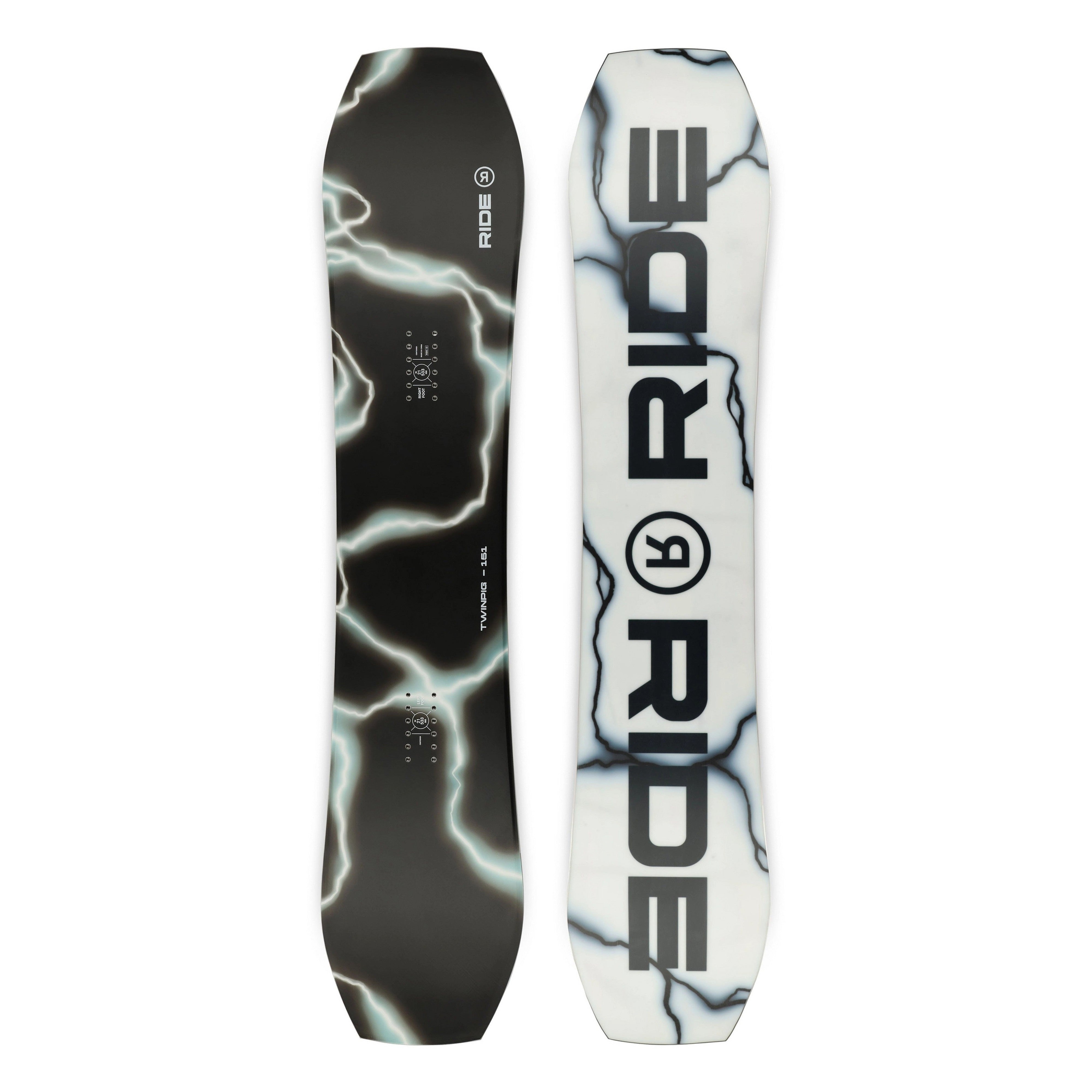Twinpig Snowboard 2025 - All-Mountain Freestyle Snowboard for Men & Women | Perfect for Park, Powder & Freeriding | Durable Construction for All Skill Levels