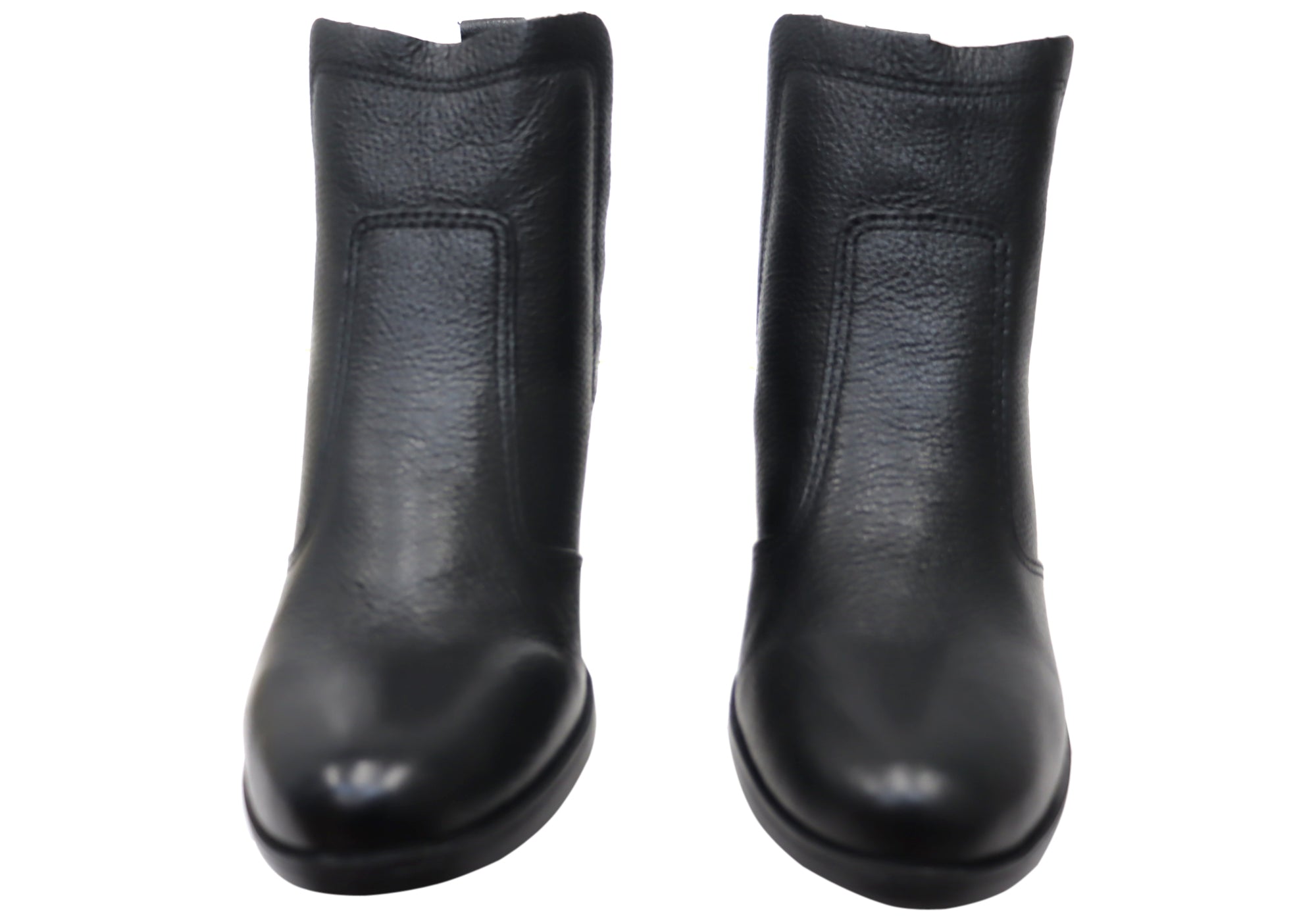 Pegada Lane Women's Mid Heel Leather Ankle Boots - Made in Brazil - Comfortable & Stylish for Work, Party & Everyday Wear