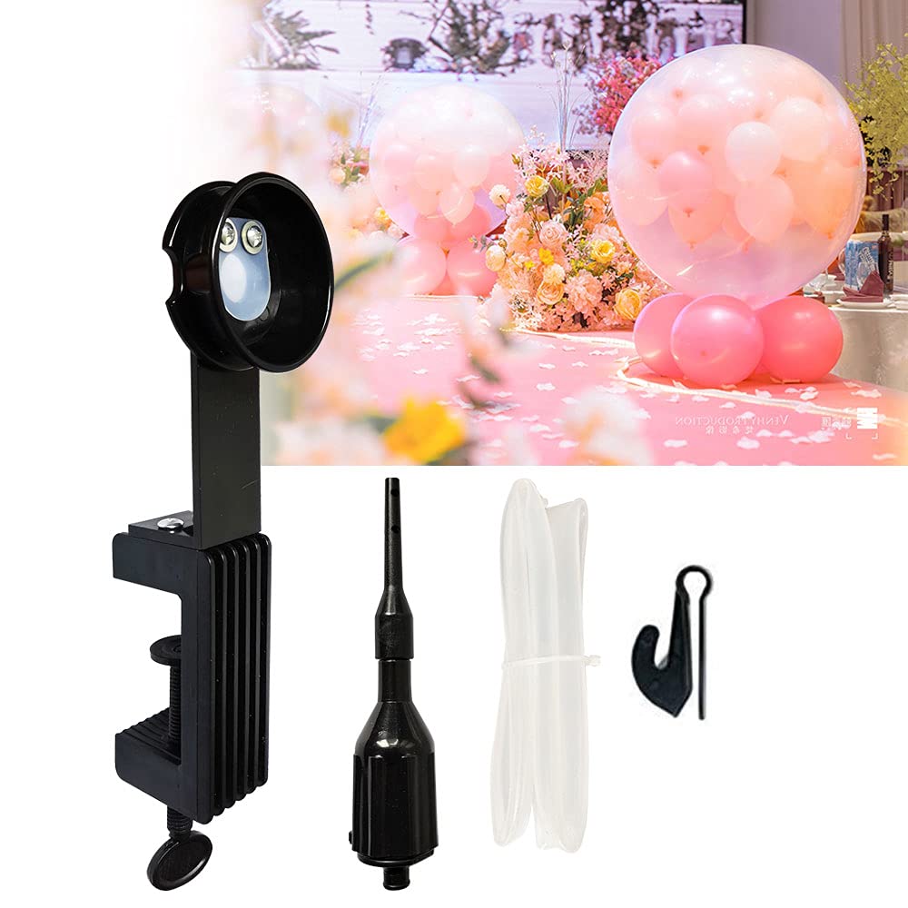 Premium Balloon Stuffing Machine Kit - Balloon Filling Tool & Expander with Knotter for Christmas, Birthday, Wedding Party Decorations (2.5x1.9x10.2in) - Perfect for DIY Balloon Arches, Centerpieces & Party Backdrops