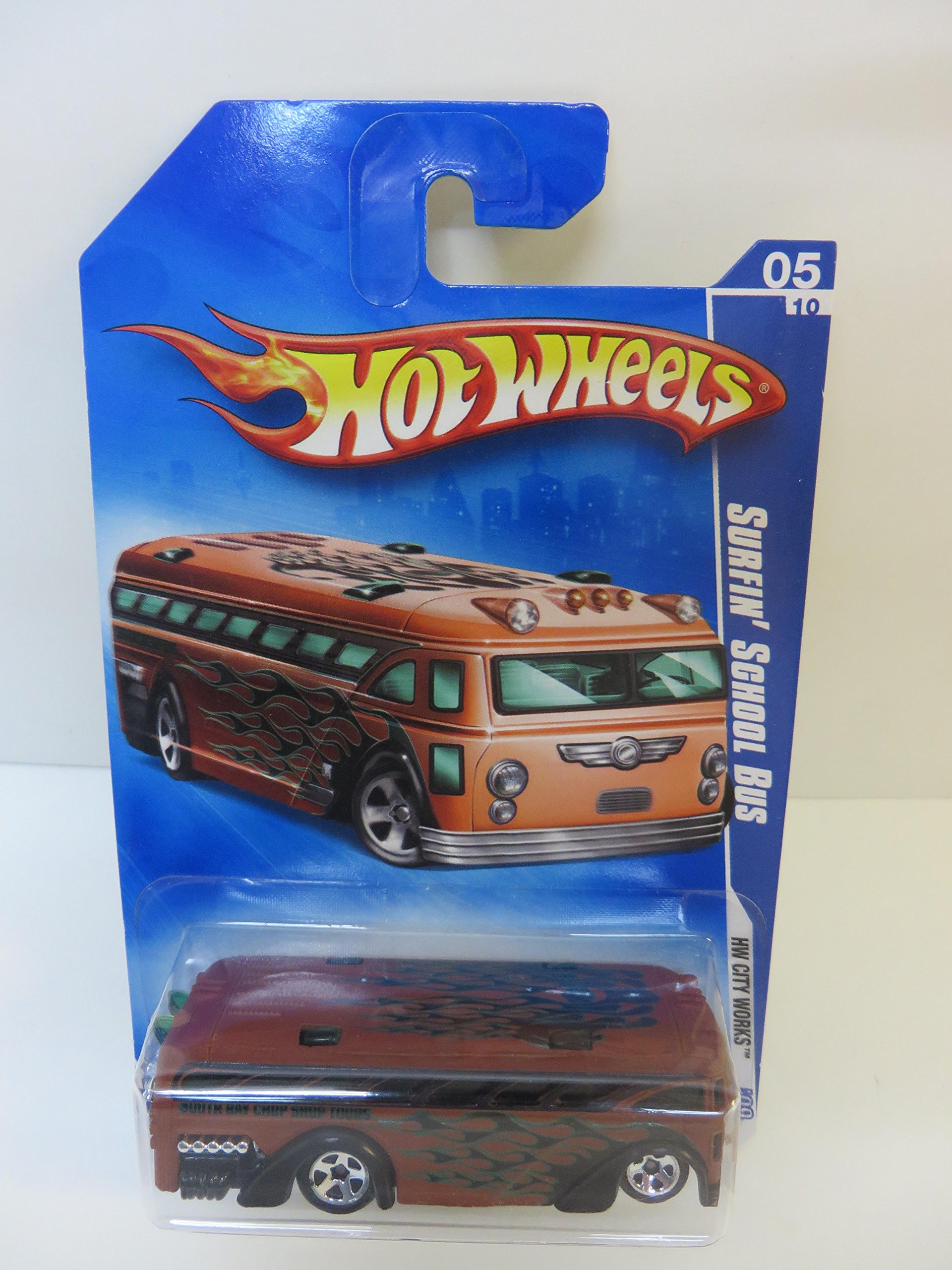 Hot Wheels 2009 Surfin' School Bus 05/10 Die-Cast Toy Car - Collectible Vehicle for Kids & Adults - Perfect for Play, Display & Gifts