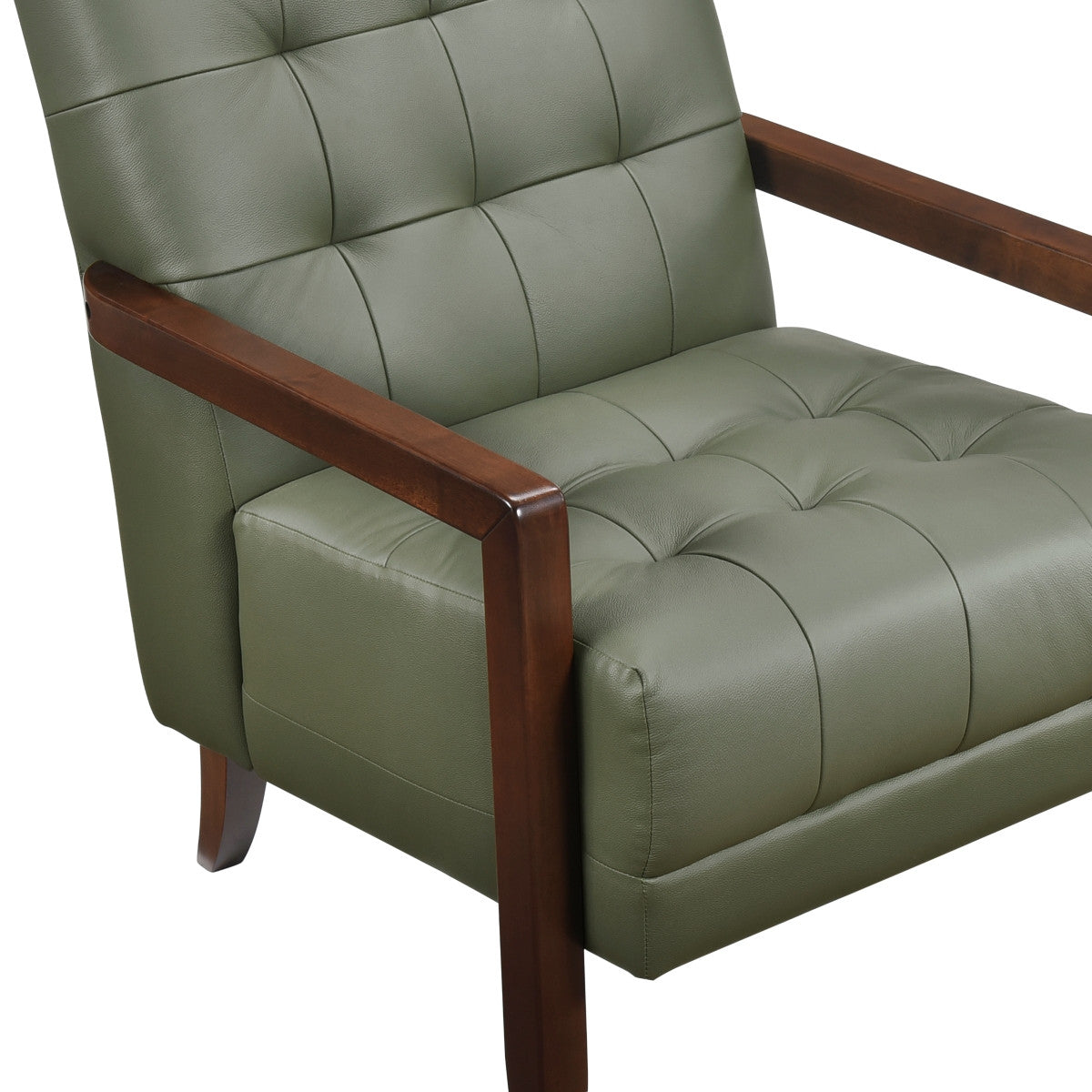 Archam Accent Chair in Green - Modern Lounge Chair for Living Room, Bedroom & Office Decor