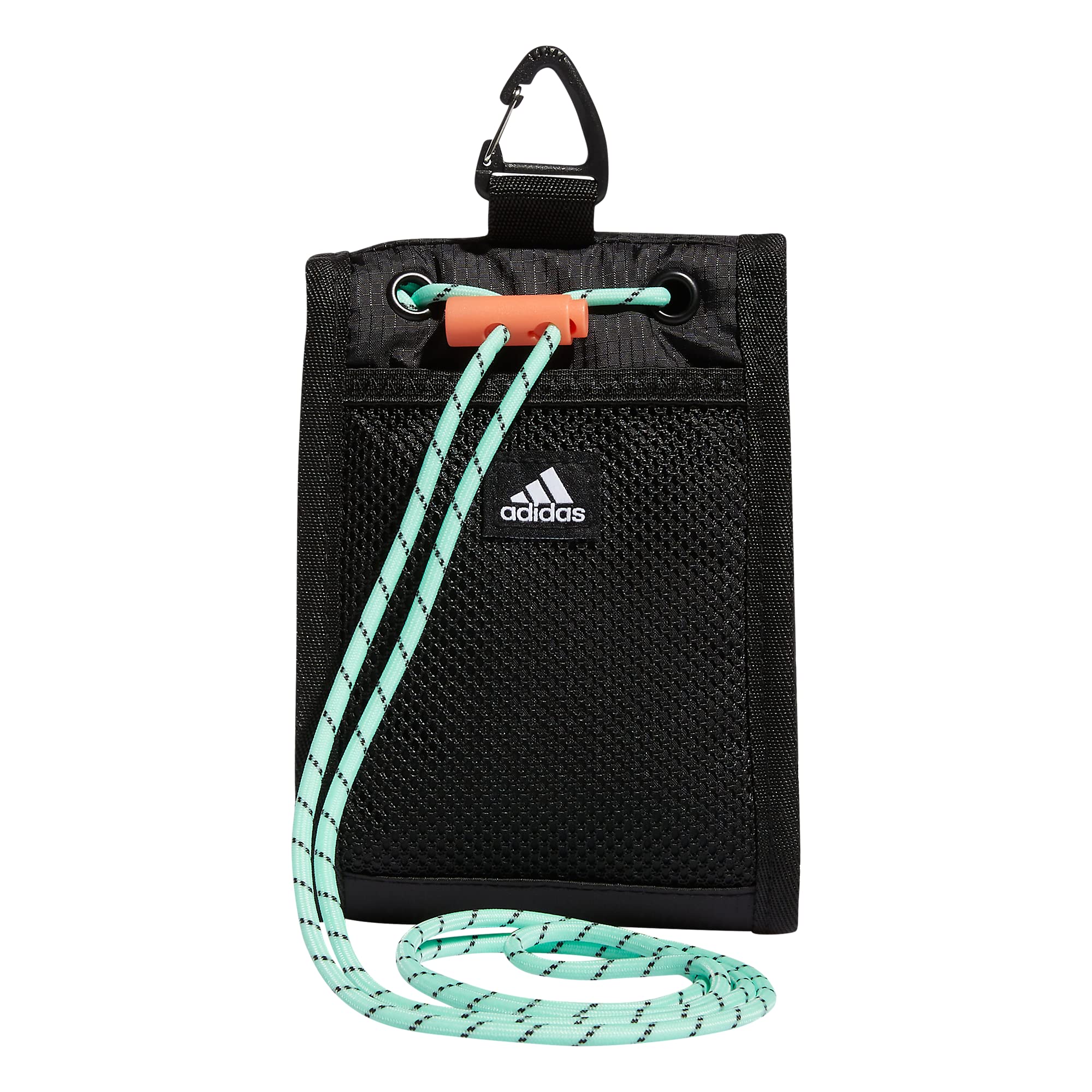 Adidas Neck Pouch - Waterproof Crossbody Bag for Travel, Running, Hiking & Festivals | Secure Waist Pack for Phone, Wallet & Essentials | Hands-Free Convenience for Outdoor Activities