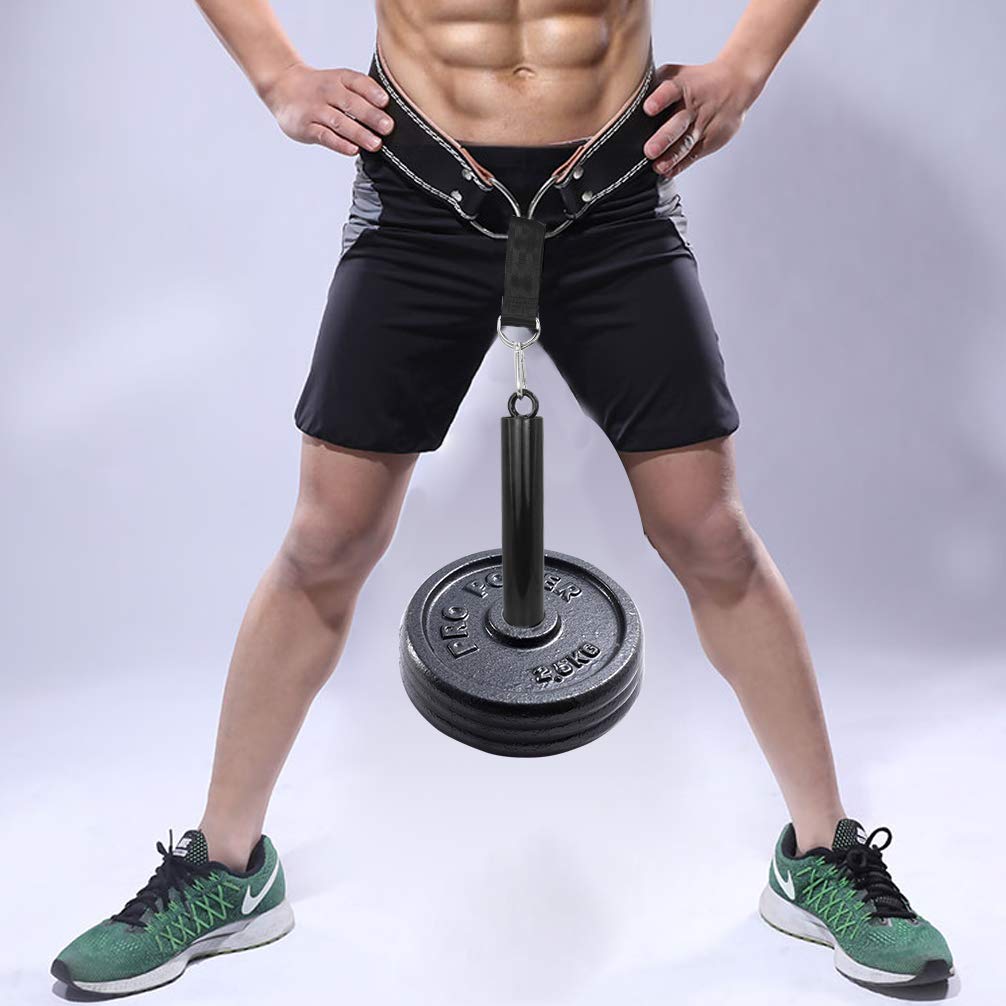 Olympic Weight Plate Loading Pin with Snap Clip & Strap - Secure Barbell Weight Plate Holder for CrossFit, Powerlifting & Home Gym Workouts