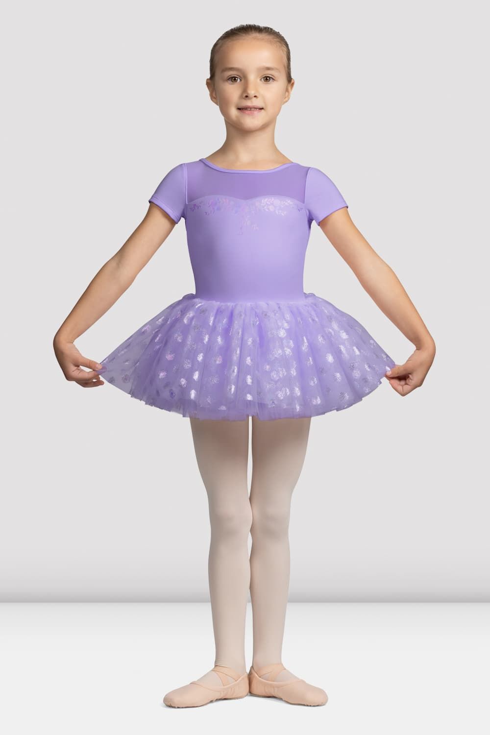 Mirella Glow Girl Cap Sleeve Tutu Dress for Girls - Sparkly Party Dress for Birthday, Dance Recital & Special Occasions