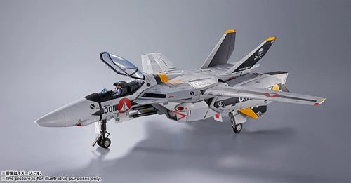 Bandai DX Chogokin Macross VF-1S Valkyrie Roy Focker Special Edition Action Figure with First Release Bonus - Collectible Anime Robot Toy for Display & Gifting