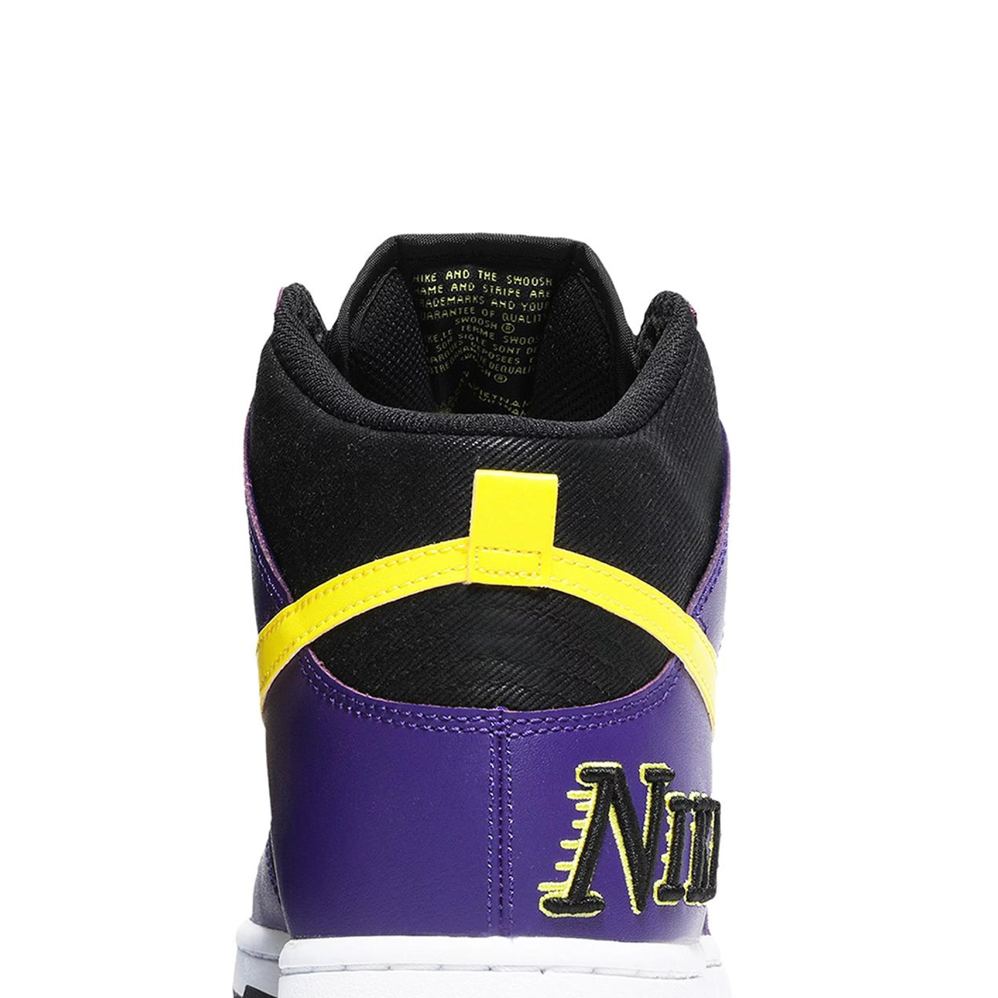 Nike Dunk High 'EMB Lakers' Basketball Shoes - Men's Retro Sneakers for Streetwear & Casual Style | Perfect for Basketball Games, Sneaker Collecting & Urban Fashion