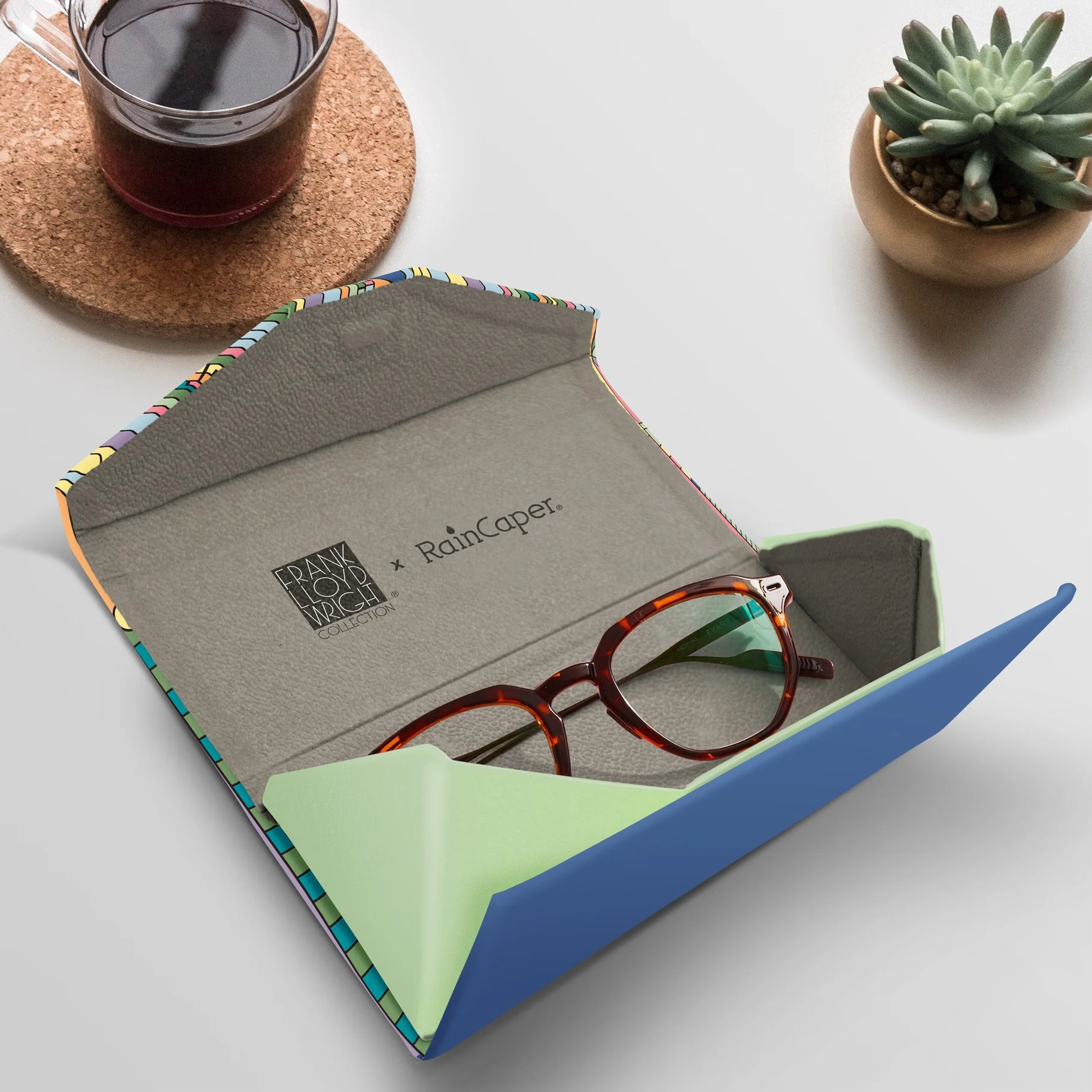 Saguaro Hard Shell Glasses Case - Durable & Lightweight Eyewear Protector for Sunglasses & Reading Glasses - Perfect for Travel, Work & Everyday Use