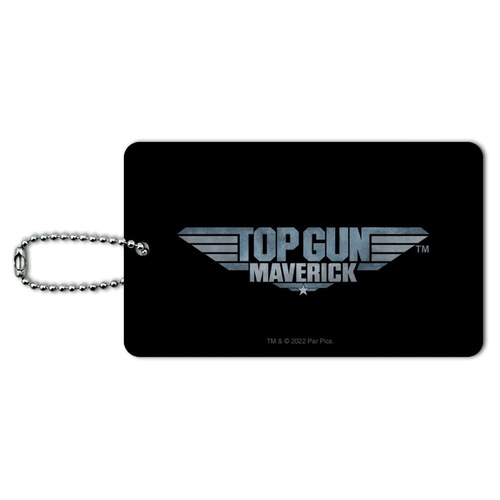 Top Gun: Maverick Logo Luggage Tag - Durable Suitcase ID Card for Carry-On Bags | Perfect for Travel, Business Trips & Vacation Identification