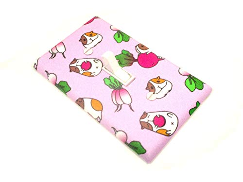 Guinea Pig and Radishes Light Switch Cover Plate - Whimsical Home Decor for Pet Lovers, Perfect Housewarming Gift for Animal Enthusiasts
