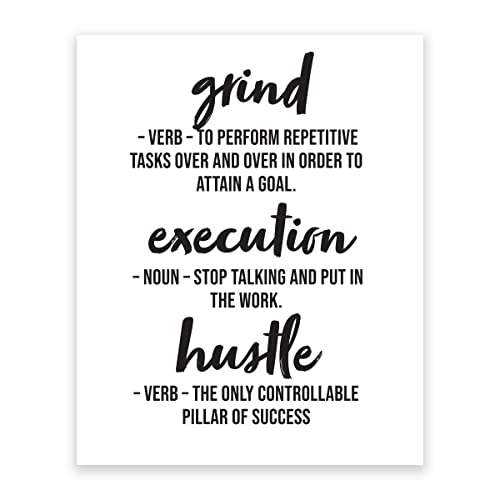 Motivational Wall Art & Inspirational Posters for Office Decor - Uplifting Business Wall Decor & Encouraging Workplace Art - Perfect for Home Office, Corporate Spaces & Work Environments