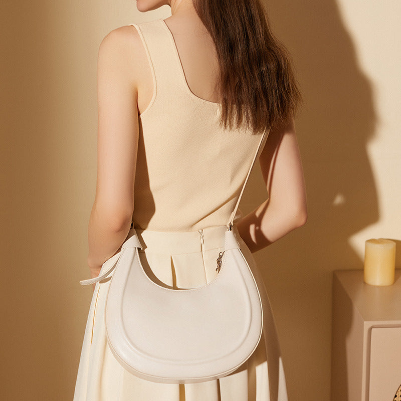 Stylish Single Strap Leather Crossbody Bag for Women - Fashionable & Durable Purse for Work, Travel & Everyday Use