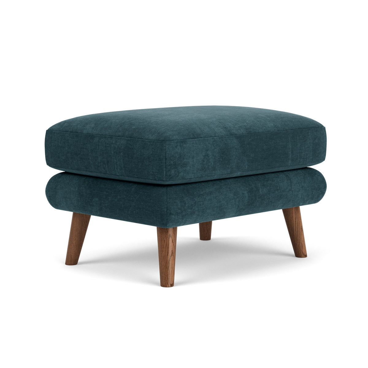 George Fabric Ottoman - Stylish and Comfortable Footrest, Storage Bench for Living Room, Bedroom, or Office - Perfect for Relaxing, Extra Seating & Home Organization